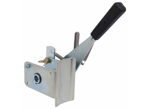 Silver Steel Demco Kar Kaddy Right Winch - Left Side View | United RV Parts