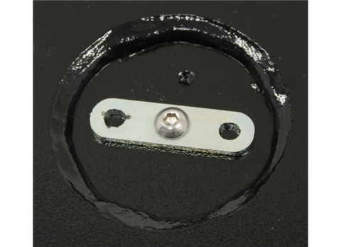 Demco 6206 Prep Bracket Center Locking Plate Hex Bolt Close-Up Detail | United RV Parts