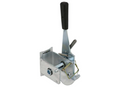 Silver Steel Demco 5432 Left Winch Assembly - Front View | United RV Parts