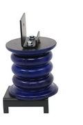 Blue SumoSprings SSF-171-40-2 Ford F-53 Front Spring Close-Up with Black Mounting Hardware | United RV Parts