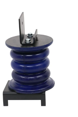 Blue SumoSprings SSF-171-40-2 Ford F-53 Front Spring Close-Up with Black Mounting Hardware | United RV Parts