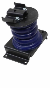 Blue SumoSprings Ford F-53 Suspension - Angled View with Mounting Plate | United RV Parts