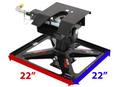Demco 21K Recon Hitch Dimensions - 22 Inch Square Measurement Guide | United RV Parts