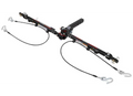 Demco Excali-Bar 3 Tow Bar Arms Extended with Safety Cables - Overhead View | United RV Parts
