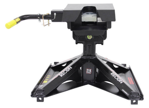 Black Steel Demco Recon 21K Fifth Wheel Hitch - Front View | United RV Parts