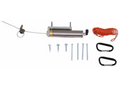 Chrome Breakaway System Cylinder with Red Coil Cable and Hardware Kit | United RV Parts