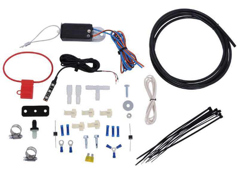 SMI Stay-N-Play Duo System Complete Installation Kit Components - Flat Lay | United RV Parts