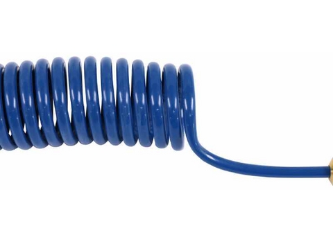 SMI Air Force One Coiled Air Jumper 6296 - Blue Coil Close-Up Detail | United RV Parts