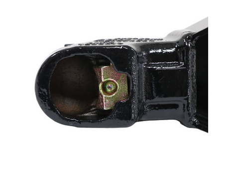 Demco 2-Inch A-Frame Coupler Ball Socket and Locking Pin Close-Up Detail | United RV Parts