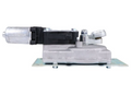 Silver Metal RV Step Motor Assembly - Front Angle View | United RV Parts