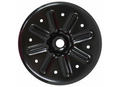 Black Steel RV Jack Foot Pad - Angled View | United RV Parts