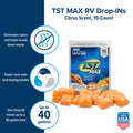 TST MAX RV Black Tank Treatment Features - Infographic View | United RV Parts
