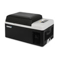 Black Camco Portable Refrigerator CAM-200 - Closed Front View | United RV Parts