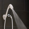 White Oxygenics RV Handheld Shower Head Spray Pattern - Water Flow Detail | United RV Parts