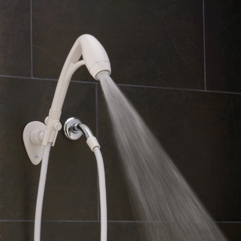 White Oxygenics RV Handheld Shower Head Spray Pattern - Water Flow Detail | United RV Parts