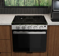 Black Drop-In Gas Range - Installed RV Kitchen View | United RV Parts
