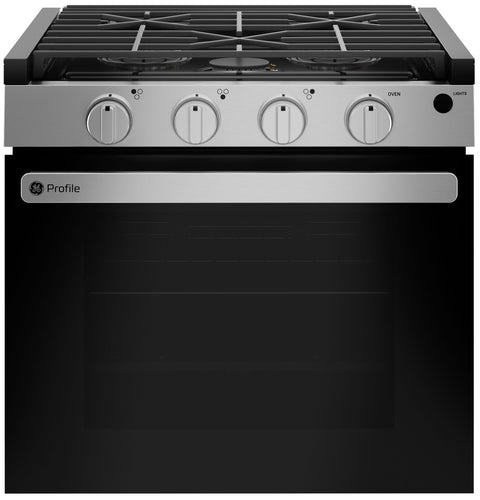 Stainless Steel GE Profile PLD621RWSS 21-Inch Drop-In LP Gas Range - Front View | United RV Parts