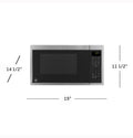 GE Appliances GCBK09N1WSS RV Microwave Dimensions Diagram - 19W x 11.5H x 14.5D Inches | United RV Parts