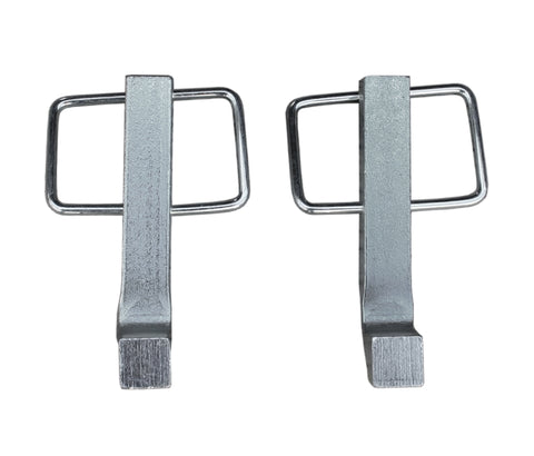 Silver Metal Hitch L-Pins 2-Pack - Top View | United RV Parts