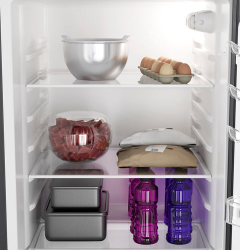 RV Refrigerator Main Compartment Interior - Glass Shelves with Food | United RV Parts