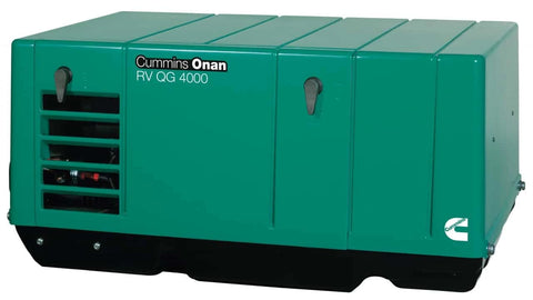 Green Cummins Onan RV QG 3600 Watt LPG Generator - Side View | United RV Parts