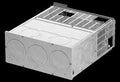 White Lippert 20000 BTU RV Furnace FFG20FA2 - Front Gas Connection View | United RV Parts