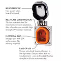 SmartPlug 30 Amp Stainless Steel Inlet Features - IP56 Weatherproof Construction Detail | United RV Parts