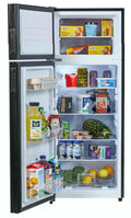 Black InVision RV Refrigerator Fully Stocked - Interior Storage View | United RV Parts
