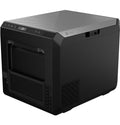 Black GE Profile 50L Electric Cooler PRV02ATTBB - 3/4 Angle View | United RV Parts