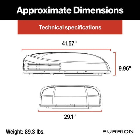 Furrion | Chill Cube RV Air Conditioner Low Profile | 2025059445 | 15,000 BTU | FACR15LPVS-PS-AM | Heat Pump | Black