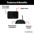 Furrion Vision S+ Features Diagram - Four Views Night Vision Installation | United RV Parts