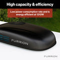 Black Furrion Chill HE 13500 BTU RV Air Conditioner 1310W Efficiency - Close-Up Side | United RV Parts