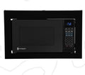 Black InVision RV Microwave 300-2200 with Trim Kit - Front View | United RV Parts