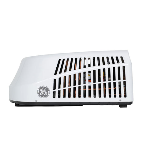White GE Appliances GRCS15XAHW RV Air Conditioner - Front View with Air Intake Grilles | United RV Parts