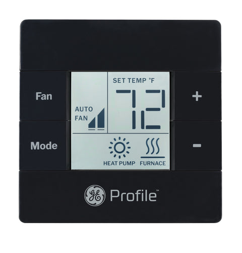 Black GE Profile RGRWT2B RV Thermostat - Heat Mode Display | United RV Parts