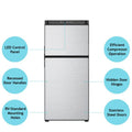 Norcold N8DCSSR 12V Refrigerator Features Diagram - Front View | United RV Parts