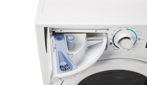 White Splendide WDV2200XCD Detergent Dispenser - Open Compartment Detail | United RV Parts