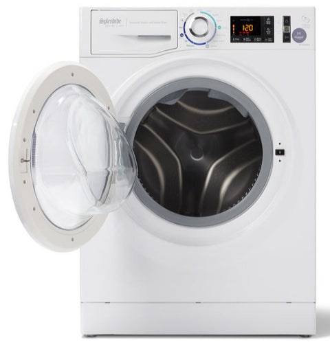 White Splendide WDV2200XCD Combo Washer Dryer - Door Open Front View | United RV Parts