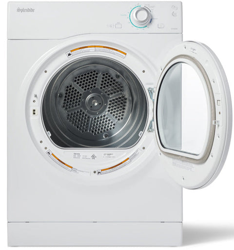 White Splendide DV6500X Stackable Dryer - Front View Open Door | United RV Parts