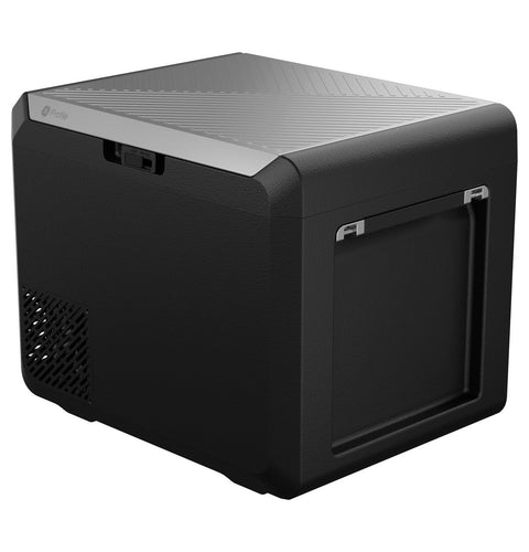 Black GE Profile 50L Electric Cooler - Side Angle View | United RV Parts