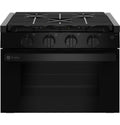 Black GE Profile PLD617DWBB 17-Inch Drop-In LP Gas RV Range - Front View | United RV Parts