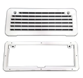 White Norcold Refrigerator Vent Cover & Frame - Front & Back Views | United RV Parts