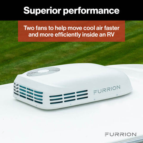 Furrion | Chill® HE Low-Profile RV Air Conditioner | 2024044597 | 13,500 BTU | Heat Pump | White | R32