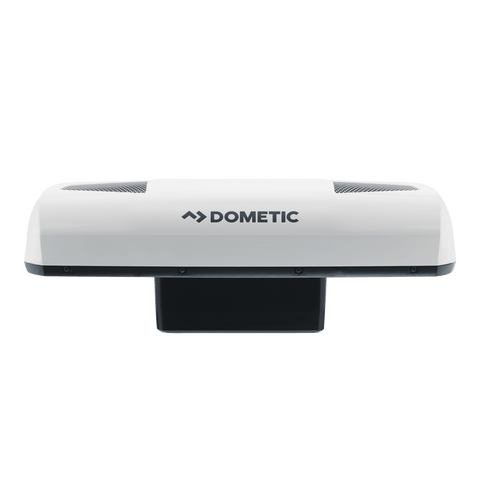 White Dometic RTX2000 12V Air Conditioner - Front View with Vents | United RV Parts
