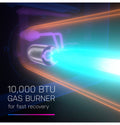 10000 BTU Gas Burner Detail - GE Profile RV Water Heater Feature Highlight | United RV Parts
