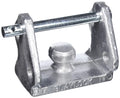 Silver Aluminum Blaylock TL-33 Universal Coupler Receiver Lock - Angled View | United RV Parts