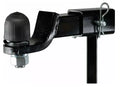 Fastway Tethered Ball Cover on Black 2-5/16" Hitch Ball Mount - Close-Up Detail | United RV Parts
