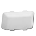 White Plastic RV Porch Light Lens SR33101 - Front View | United RV Parts