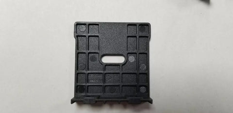 Black Plastic Dometic Door Hinge Bracket - Single Component Close-Up | United RV Parts
