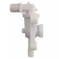 White RV Toilet Valve - Threaded Connection Detail | United RV Parts